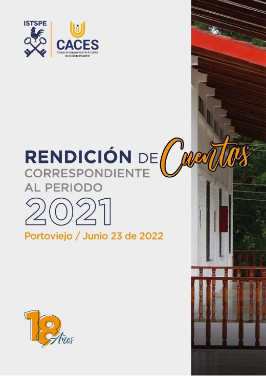 Portada de rendición de cuentas 2021